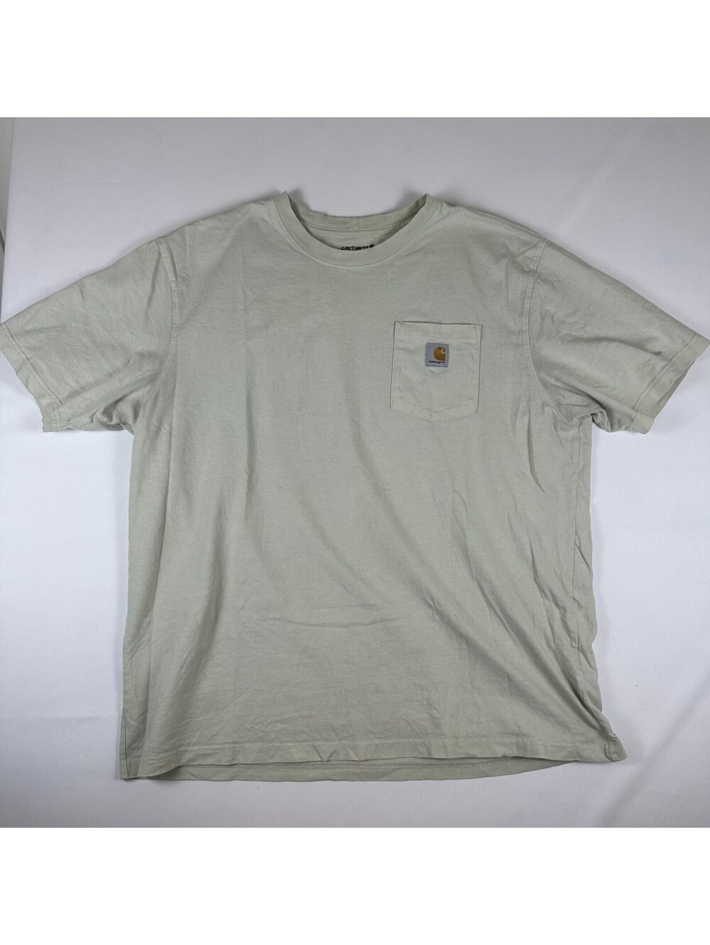 Carhartt Loose Fit Pocket T-Shirt Mens XL Light Sage Green Short Sleeve Work Tee